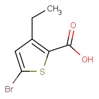 193064-97-0 5-bromo-3-ethylthiophene-2-carboxylic acid chemical structure