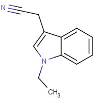 851041-59-3 2-(1-ethylindol-3-yl)acetonitrile chemical structure
