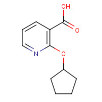 953732-05-3 2-cyclopentyloxypyridine-3-carboxylic acid chemical structure