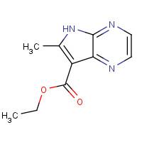 125208-05-1 ethyl 6-methyl-5H-pyrrolo[2,3-b]pyrazine-7-carboxylate chemical structure