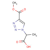 467235-15-0 2-(4-methoxycarbonyltriazol-1-yl)propanoic acid chemical structure