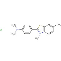 2390-54-7 4-(3,6-dimethyl-1,3-benzothiazol-3-ium-2-yl)-N,N-dimethylaniline;chloride chemical structure