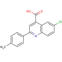 103914-61-0 6-chloro-2-(4-methylphenyl)quinoline-4-carboxylic acid chemical structure