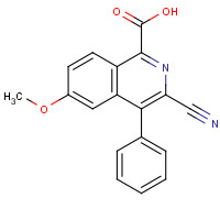 849547-30-4 3-cyano-6-methoxy-4-phenylisoquinoline-1-carboxylic acid chemical structure