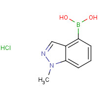 1257527-53-9 (1-methylindazol-4-yl)boronic acid;hydrochloride chemical structure