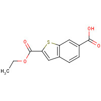 850074-43-0 2-ethoxycarbonyl-1-benzothiophene-6-carboxylic acid chemical structure