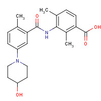1529761-12-3 3-[[5-(4-hydroxypiperidin-1-yl)-2-methylbenzoyl]amino]-2,4-dimethylbenzoic acid chemical structure