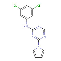 333727-97-2 N-(3,5-dichlorophenyl)-4-pyrrol-1-yl-1,3,5-triazin-2-amine chemical structure