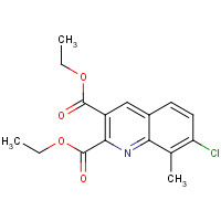 948290-46-8 diethyl 7-chloro-8-methylquinoline-2,3-dicarboxylate chemical structure