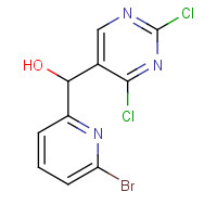 1386399-04-7 (6-bromopyridin-2-yl)-(2,4-dichloropyrimidin-5-yl)methanol chemical structure