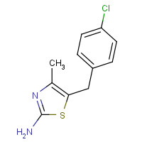 1149333-36-7 5-[(4-chlorophenyl)methyl]-4-methyl-1,3-thiazol-2-amine chemical structure