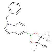 1206163-56-5 1-benzyl-5-(4,4,5,5-tetramethyl-1,3,2-dioxaborolan-2-yl)indole chemical structure