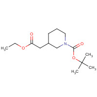 384830-13-1 tert-butyl 3-(2-ethoxy-2-oxoethyl)piperidine-1-carboxylate chemical structure