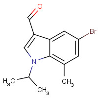 1350762-50-3 5-bromo-7-methyl-1-propan-2-ylindole-3-carbaldehyde chemical structure