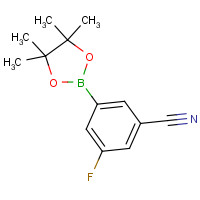 935685-88-4 3-fluoro-5-(4,4,5,5-tetramethyl-1,3,2-dioxaborolan-2-yl)benzonitrile chemical structure