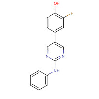 890021-35-9 4-(2-anilinopyrimidin-5-yl)-2-fluorophenol chemical structure