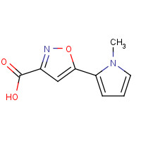 1326814-81-6 5-(1-methylpyrrol-2-yl)-1,2-oxazole-3-carboxylic acid chemical structure