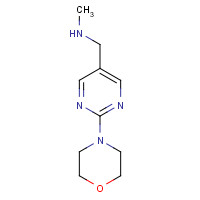 937796-14-0 N-methyl-1-(2-morpholin-4-ylpyrimidin-5-yl)methanamine chemical structure
