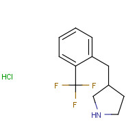1203681-50-8 3-[[2-(trifluoromethyl)phenyl]methyl]pyrrolidine;hydrochloride chemical structure