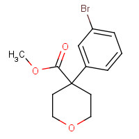 944924-92-9 methyl 4-(3-bromophenyl)oxane-4-carboxylate chemical structure