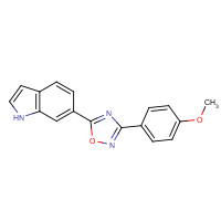 1196987-26-4 5-(1H-indol-6-yl)-3-(4-methoxyphenyl)-1,2,4-oxadiazole chemical structure