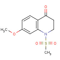 1082922-32-4 7-methoxy-1-methylsulfonyl-2,3-dihydroquinolin-4-one chemical structure