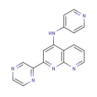 1330531-58-2 2-pyrazin-2-yl-N-pyridin-4-yl-1,8-naphthyridin-4-amine chemical structure