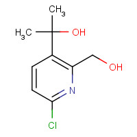 1093880-42-2 2-[6-chloro-2-(hydroxymethyl)pyridin-3-yl]propan-2-ol chemical structure
