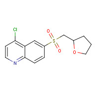 1346549-01-6 4-chloro-6-(oxolan-2-ylmethylsulfonyl)quinoline chemical structure