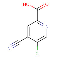 1211541-21-7 5-chloro-4-cyanopyridine-2-carboxylic acid chemical structure