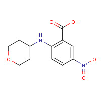 1155631-44-9 5-nitro-2-(oxan-4-ylamino)benzoic acid chemical structure