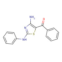 13807-10-8 (4-amino-2-anilino-1,3-thiazol-5-yl)-phenylmethanone chemical structure