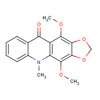475-91-2 4,11-dimethoxy-5-methyl-[1,3]dioxolo[4,5-b]acridin-10-one chemical structure