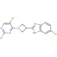 1350355-16-6 6-chloro-2-[1-(2,5-dichloropyrimidin-4-yl)azetidin-3-yl]-1H-benzimidazole chemical structure