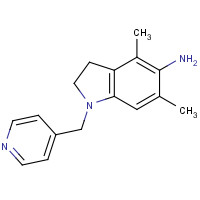 1114453-56-3 4,6-dimethyl-1-(pyridin-4-ylmethyl)-2,3-dihydroindol-5-amine chemical structure