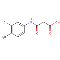 73877-03-9 3-(3-chloro-4-methylanilino)-3-oxopropanoic acid chemical structure