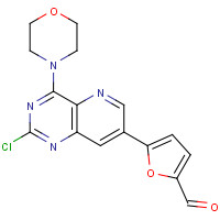 1374208-61-3 5-(2-chloro-4-morpholin-4-ylpyrido[3,2-d]pyrimidin-7-yl)furan-2-carbaldehyde chemical structure