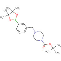 883738-19-0 tert-butyl 4-[[3-(4,4,5,5-tetramethyl-1,3,2-dioxaborolan-2-yl)phenyl]methyl]piperazine-1-carboxylate chemical structure