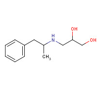 52055-36-4 3-(1-phenylpropan-2-ylamino)propane-1,2-diol chemical structure