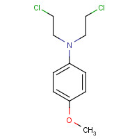 1448-52-8 N,N-bis(2-chloroethyl)-4-methoxyaniline chemical structure