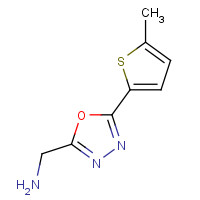 1223748-45-5 [5-(5-methylthiophen-2-yl)-1,3,4-oxadiazol-2-yl]methanamine chemical structure