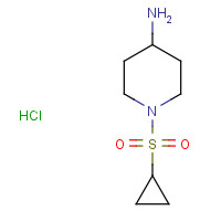 883106-49-8 1-cyclopropylsulfonylpiperidin-4-amine;hydrochloride chemical structure