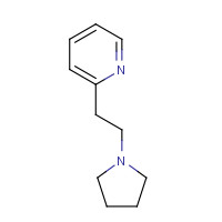6311-90-6 2-(2-pyrrolidin-1-ylethyl)pyridine chemical structure