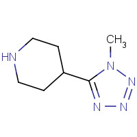 1021018-03-0 4-(1-methyltetrazol-5-yl)piperidine chemical structure