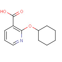 68359-02-4 2-cyclohexyloxypyridine-3-carboxylic acid chemical structure