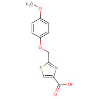 400776-21-8 2-[(4-methoxyphenoxy)methyl]-1,3-thiazole-4-carboxylic acid chemical structure
