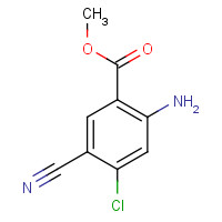 916887-28-0 methyl 2-amino-4-chloro-5-cyanobenzoate chemical structure
