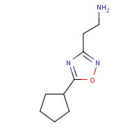 1244803-69-7 2-(5-cyclopentyl-1,2,4-oxadiazol-3-yl)ethanamine chemical structure