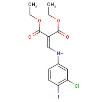 1021912-99-1 diethyl 2-[(3-chloro-4-iodoanilino)methylidene]propanedioate chemical structure