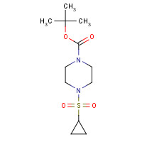 1263141-87-2 tert-butyl 4-cyclopropylsulfonylpiperazine-1-carboxylate chemical structure